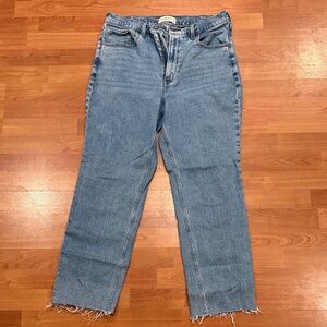 Abercrombie & Fitch The Ankle Straight Ultra High Rise / long length